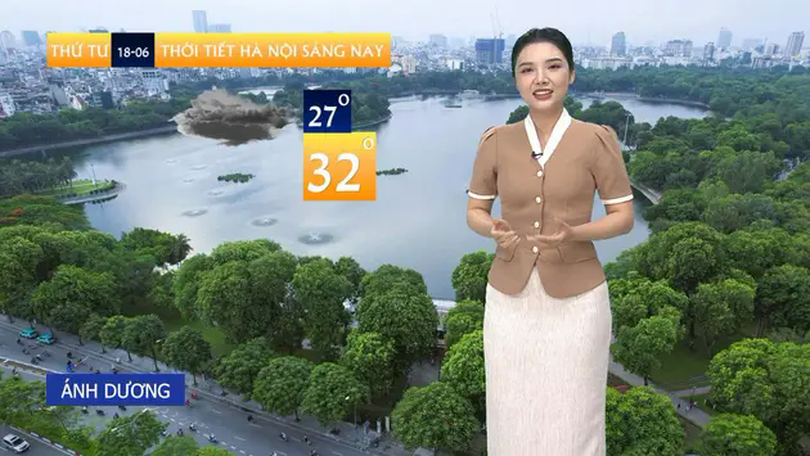 Dự báo thời tiết trưa | 18/06/2025