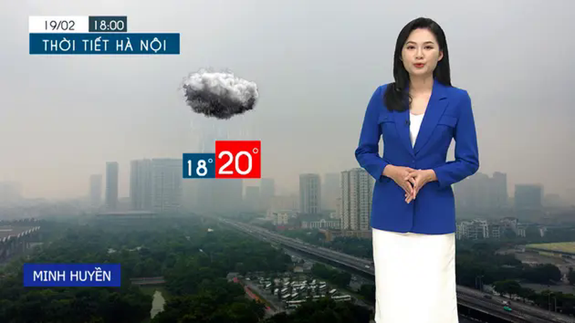 Dự báo thời tiết tối | 19/02/2025