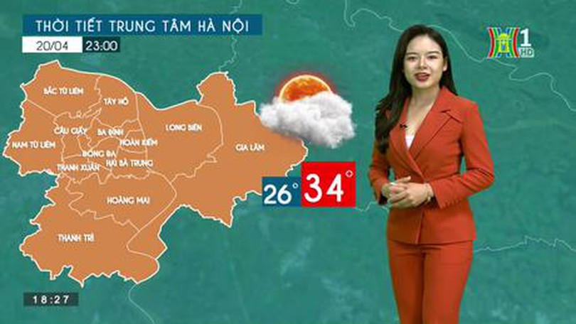 Dự báo thời tiết ngày 20/04/2023