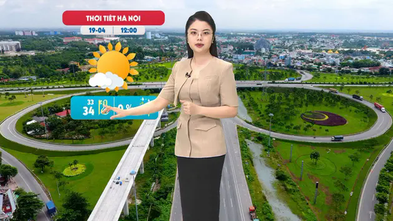 Dự báo thời tiết trưa | 19/04/2025
