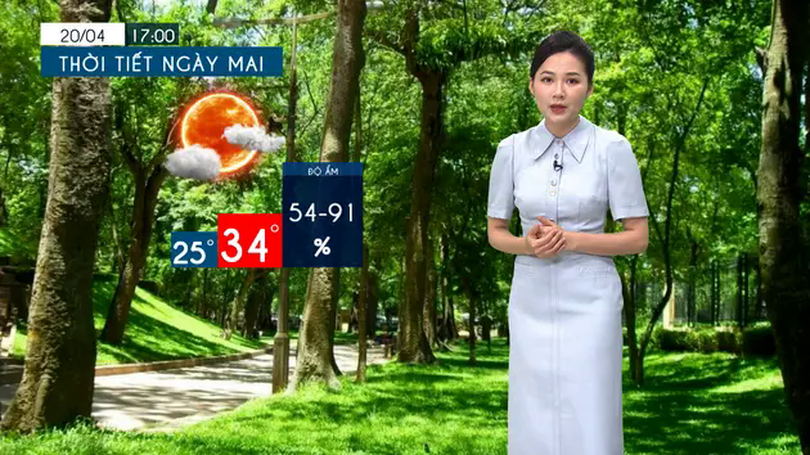 Dự báo thời tiết tối | 19/04/2025