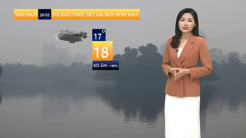 Dự báo thời tiết | 20/02/2025