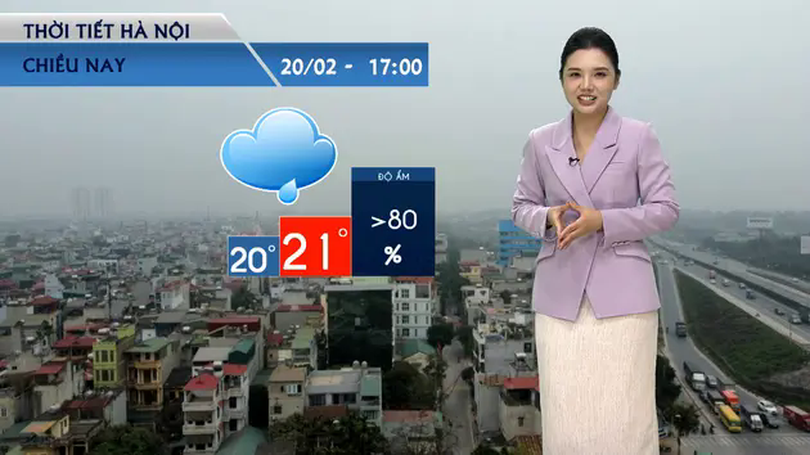 Dự báo thời tiết chiều | 20/02/2025