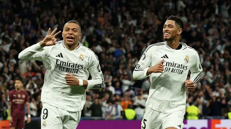 Mbappe tỏa sáng với cú hat-trick, Real Madrid đại thắng Man City