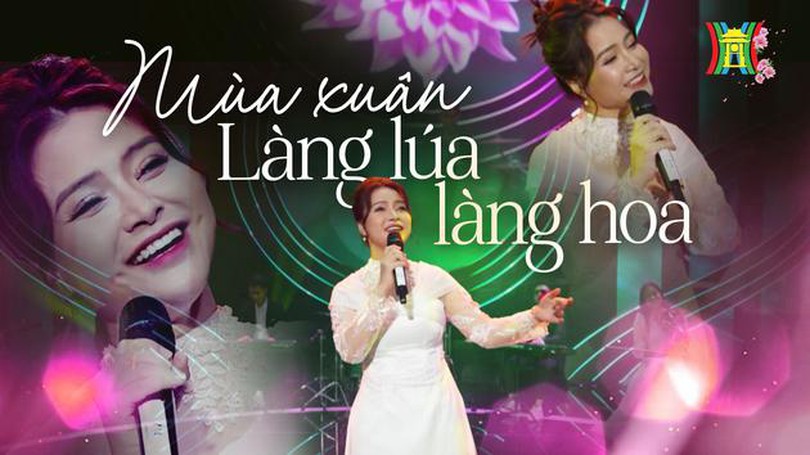 Mùa xuân làng lúa làng hoa