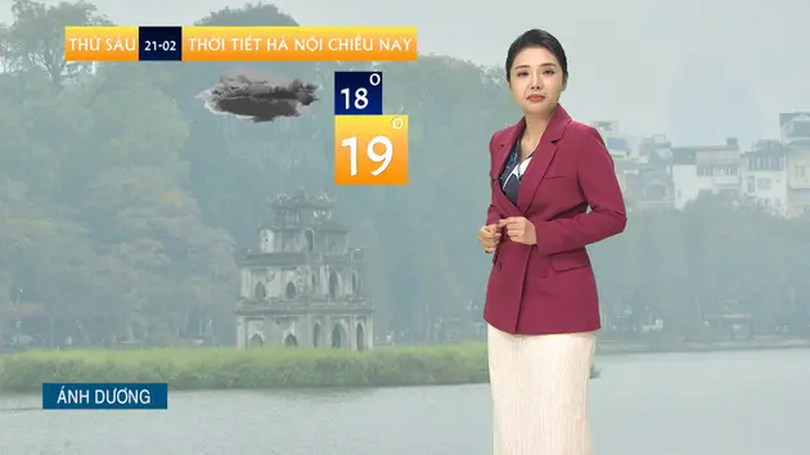 Dự báo thời tiết chiều | 21/02/2025