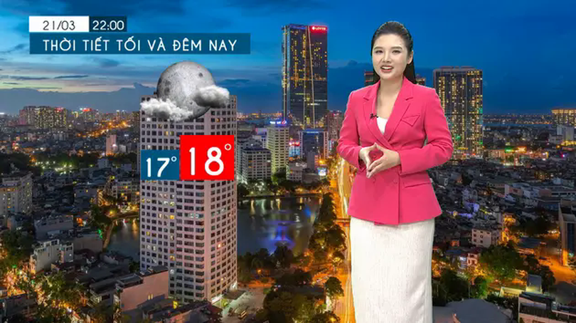 Dự báo thời tiết tối | 21/03/2025
