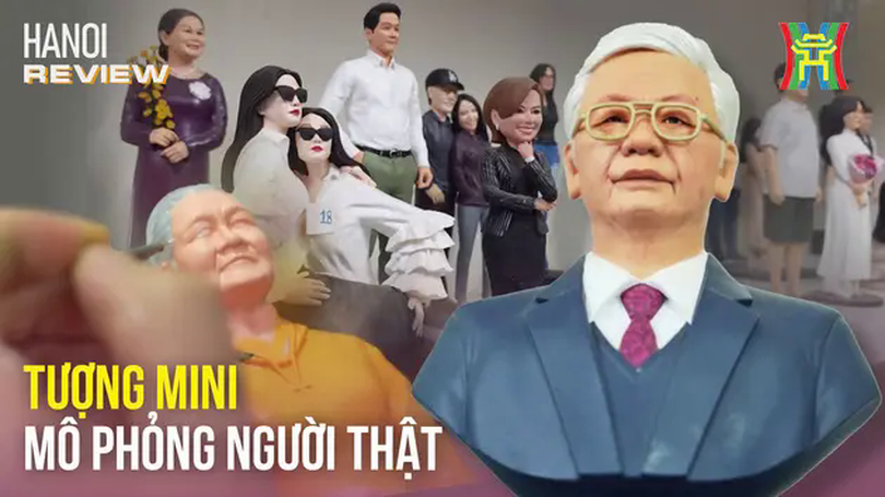 Độc đáo tượng mini in 3D mô phỏng người thật | HANOI Review | 21/04/2025
