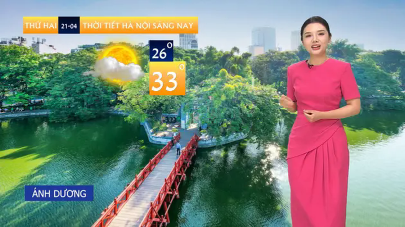 Dự báo thời tiết trưa | 21/04/2025
