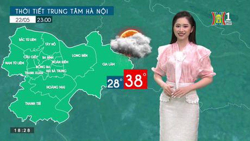 Dự báo thời tiết ngày 22/05/2023