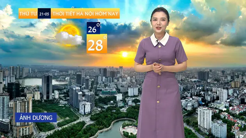 Dự báo thời tiết trưa | 21/05/2025