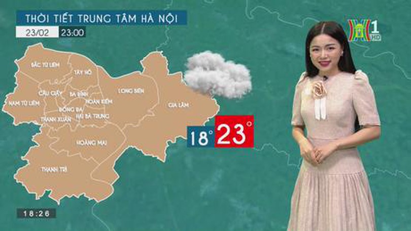 Dự báo thời tiết ngày 22/2/2023
