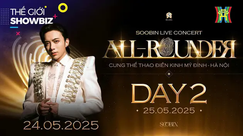 SOOBIN tổ chức hai đêm Concert tại Hà Nội | Thế giới Showbiz | 22/04/2025