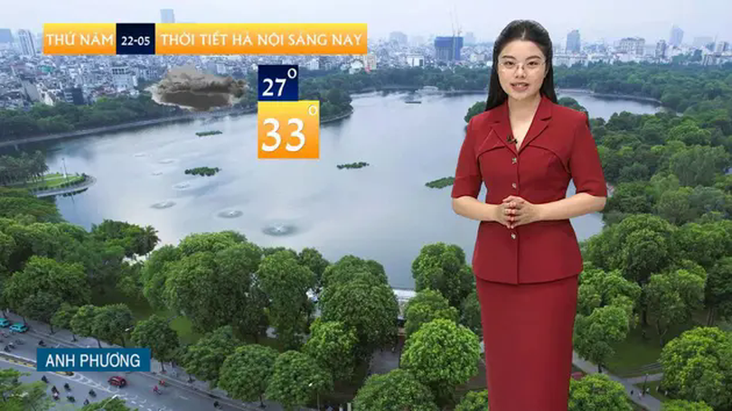Dự báo thời tiết trưa | 22/05/2025