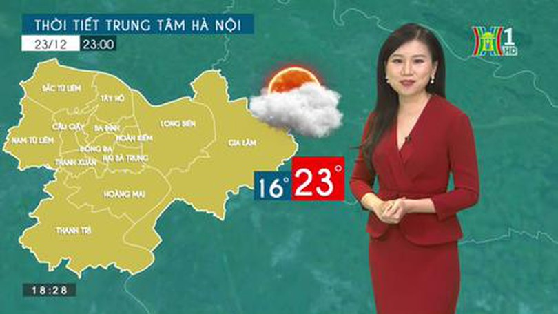 Dự báo thời tiết ngày 23/12/2022