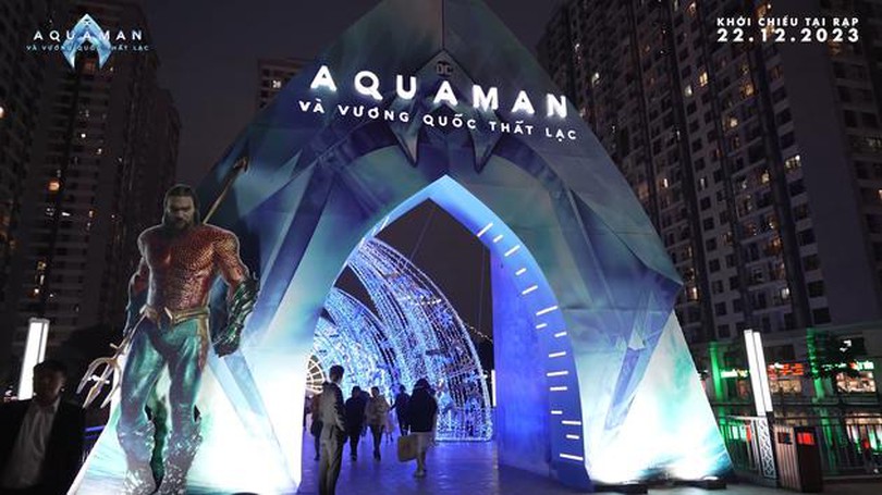 Không gian nghệ thuật hoành tráng của Aquaman 2 tại Hà Nội