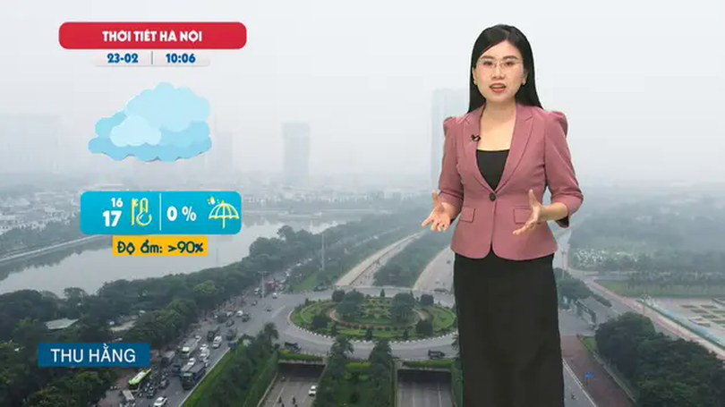 Dự báo thời tiết trưa | 23/02/2025