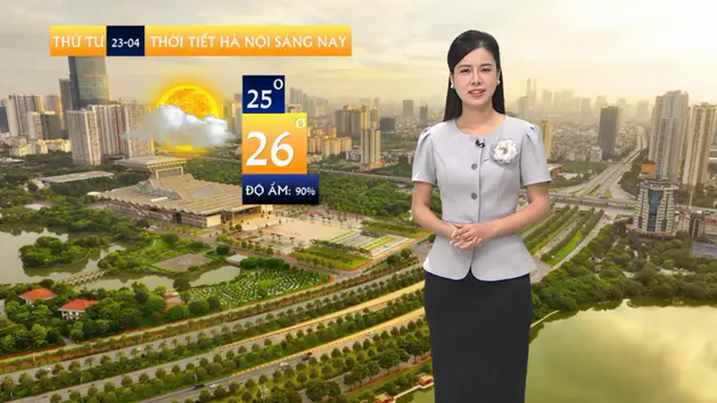 Dự báo thời tiết | 23/04/2025