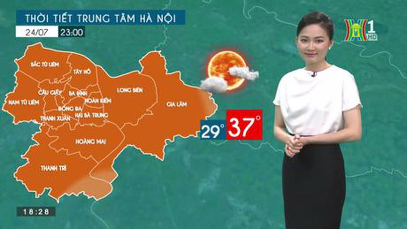 Dự báo thời tiết | 24/07/2023