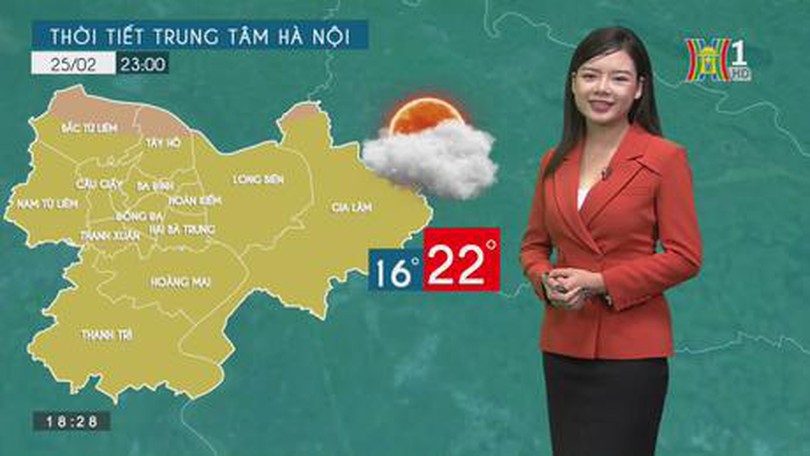 Dự báo thời tiết ngày 25/2/2023