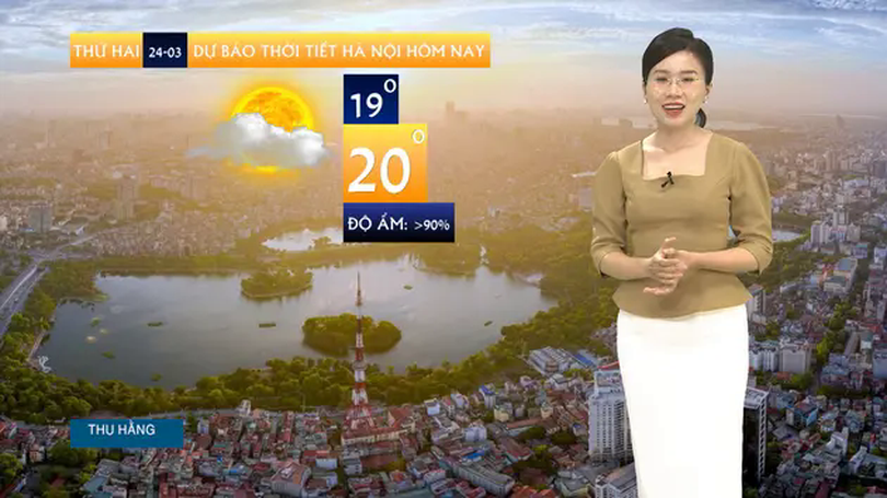 Dự báo thời tiết | 24/03/2025