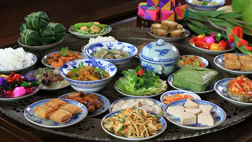 Văn hóa ẩm thực hấp dẫn tại làng cổ Đường Lâm