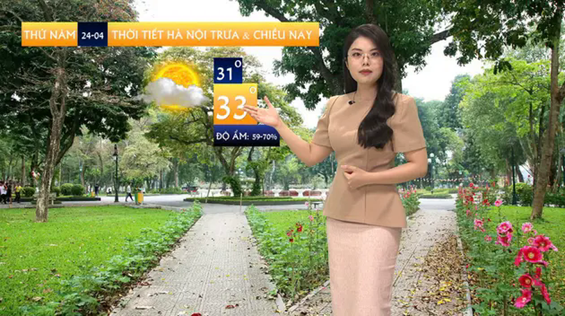 Dự báo thời tiết trưa | 24/04/2025