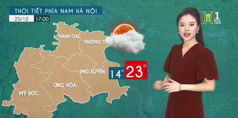 Dự báo thời tiết ngày 25/12/2022