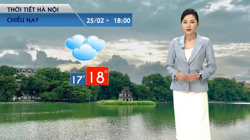 Dự báo thời tiết chiều | 25/02/2025