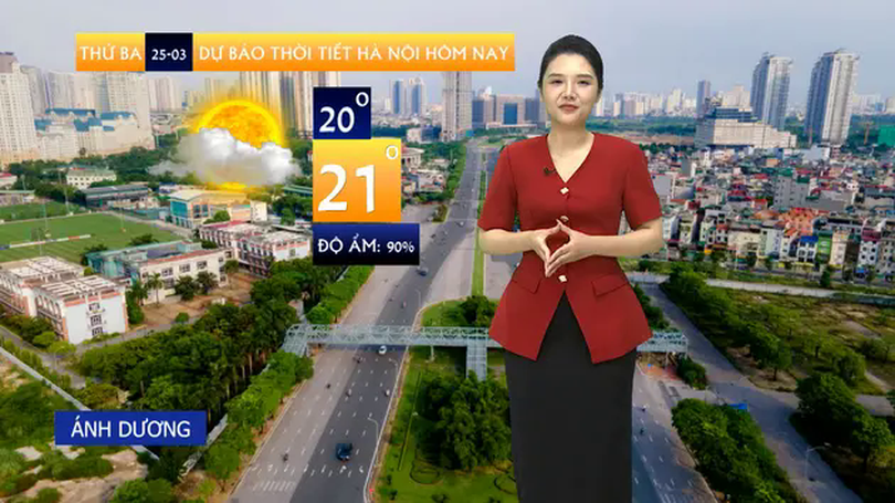 Dự báo thời tiết | 25/03/2025