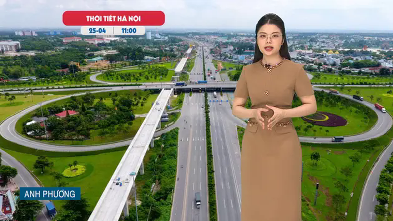 Dự báo thời tiết trưa | 25/04/2025
