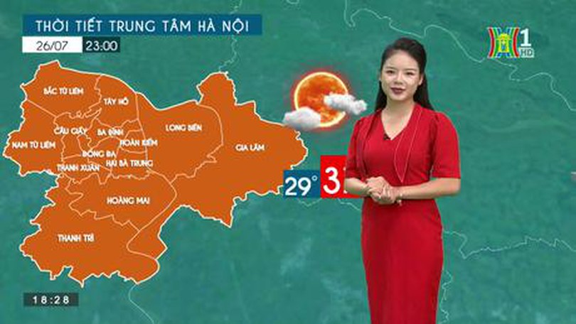 Dự báo thời tiết | 26/07/2023
