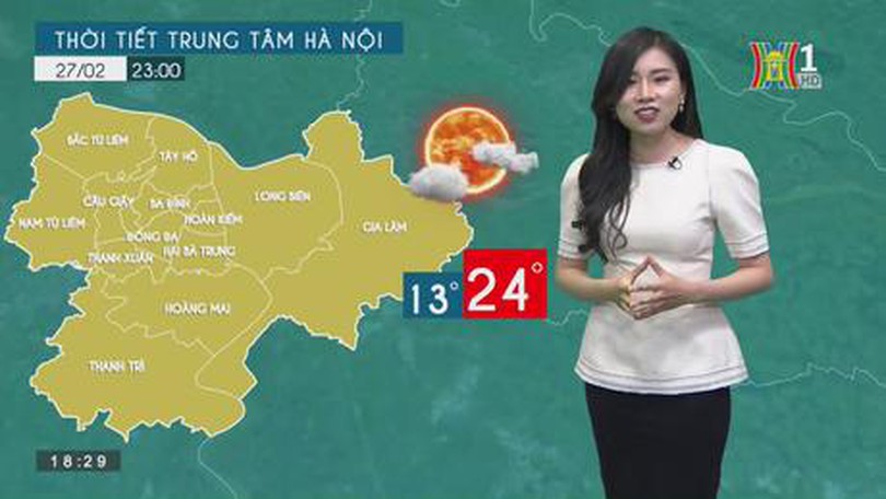 Dự báo thời tiết ngày 27/2/2023