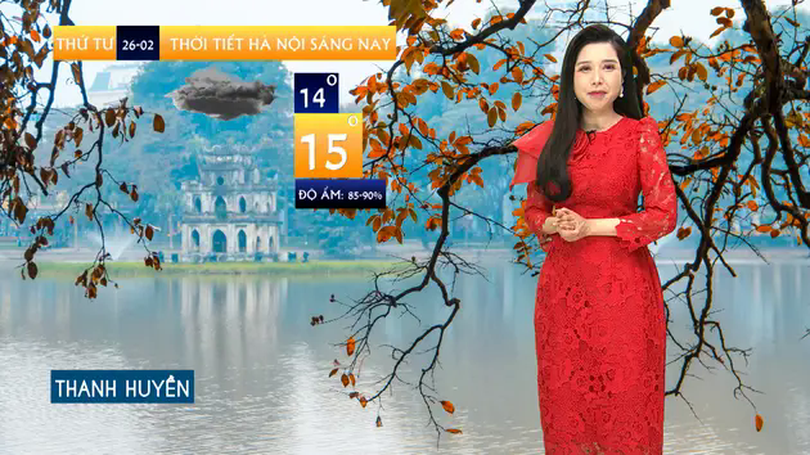 Dự báo thời tiết trưa | 26/02/2025