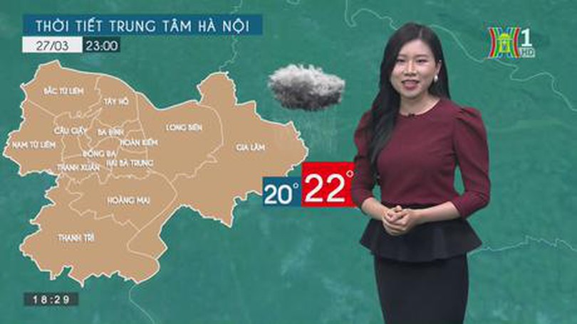 Dự báo thời tiết ngày 27/3/2023