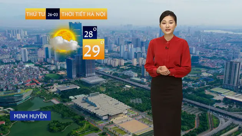 Dự báo thời tiết trưa | 26/03/2025