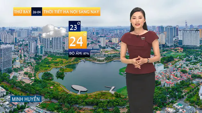 Dự báo thời tiết | 26/04/2025