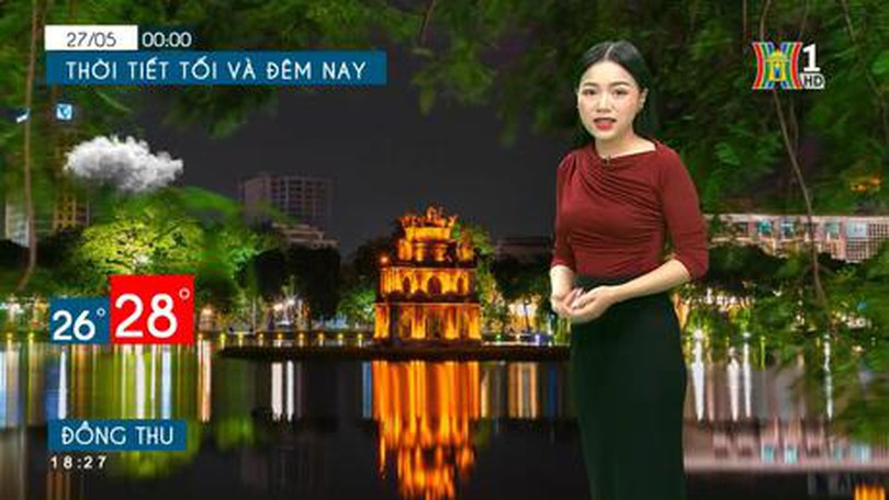 Dự báo thời tiết ngày 27/05/2023