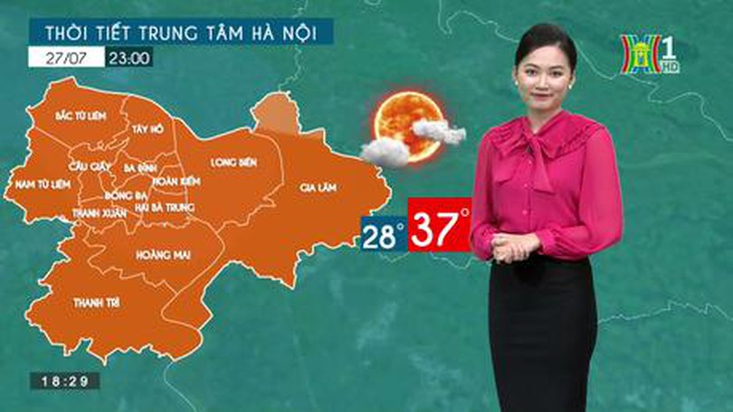 Dự báo thời tiết | 27/07/2023