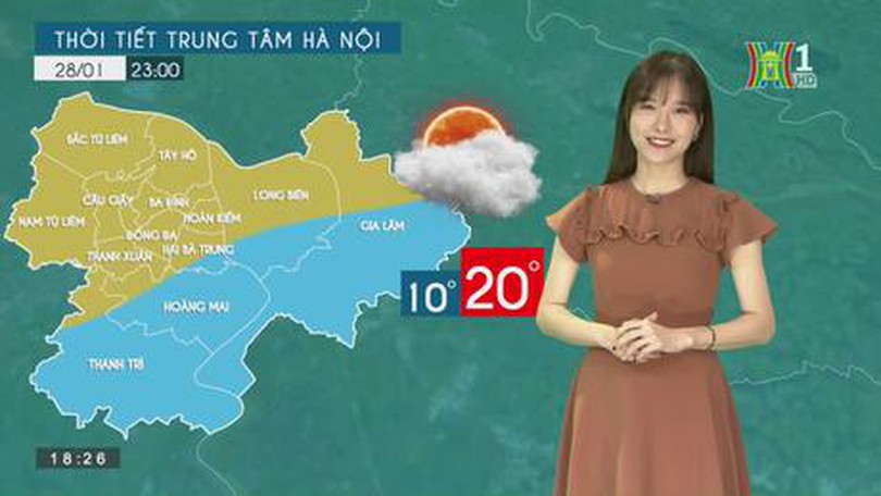 Dự báo thời tiết ngày 28/1/2023