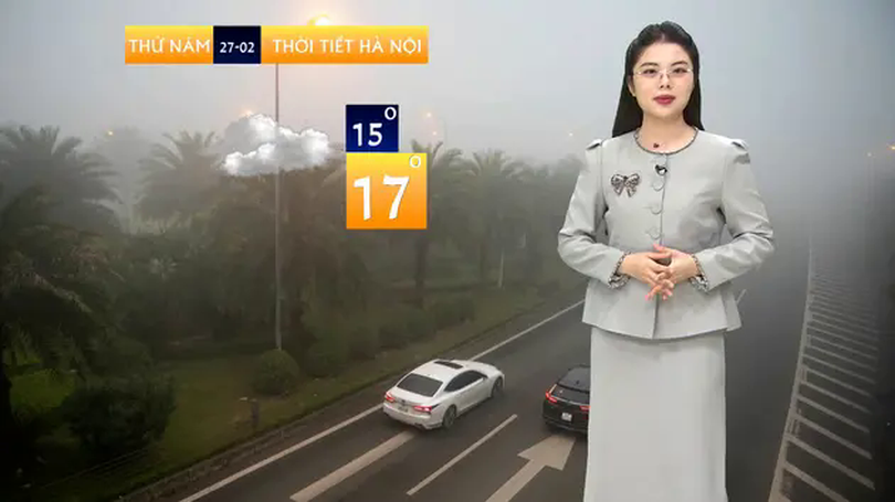 Dự báo thời tiết trưa | 27/02/2025
