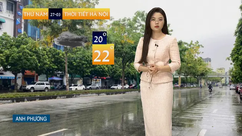 Dự báo thời tiết trưa | 27/03/2025