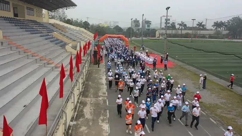 Gần 1.000 VĐV tham gia Ngày chạy Olympic huyện Thanh Oai