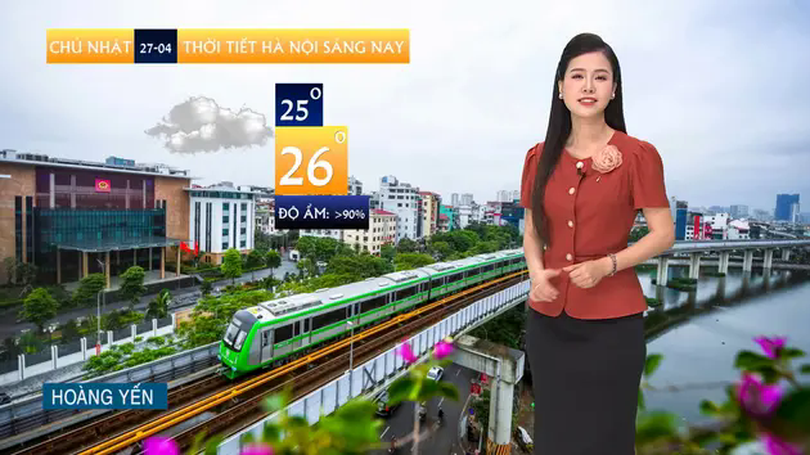 Dự báo thời tiết | 27/04/2025