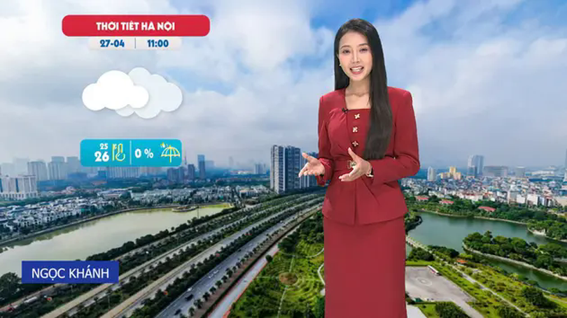 Dự báo thời tiết trưa | 27/04/2025