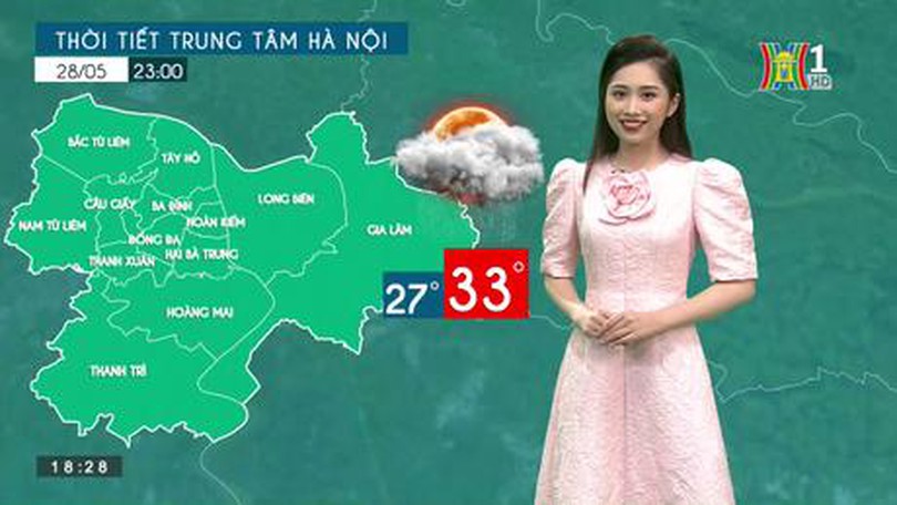 Dự báo thời tiết ngày 28/5/2023