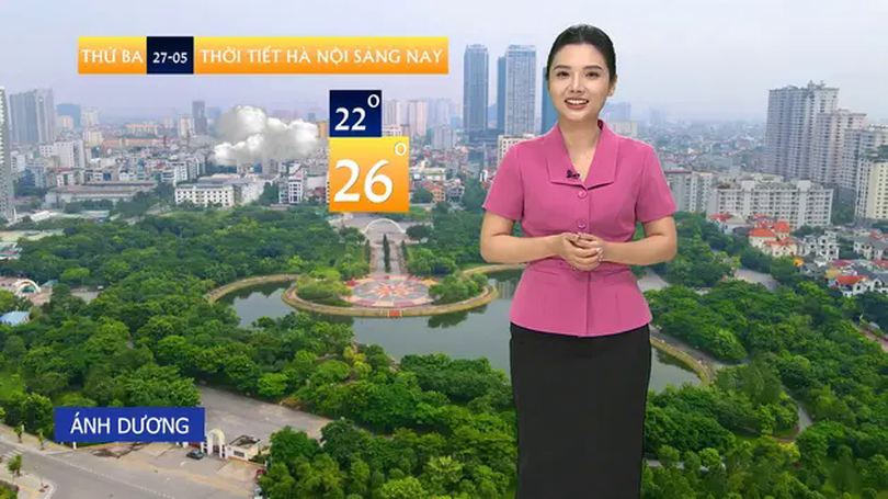 Dự báo thời tiết trưa | 27/05/2025