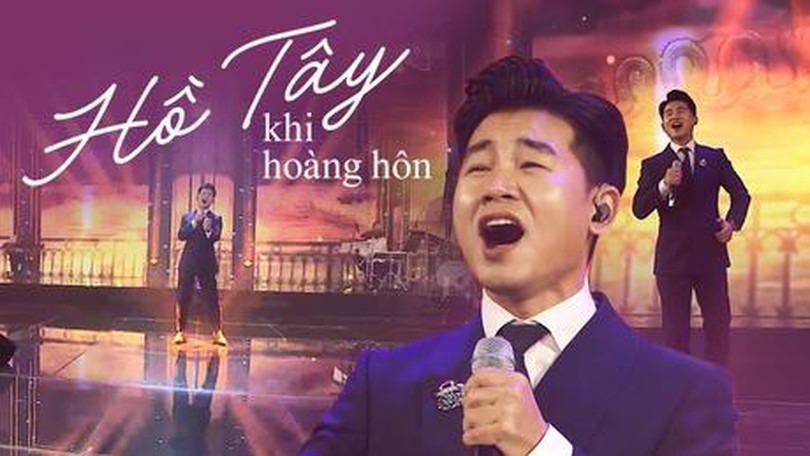 Hồ Tây khi hoàng hôn
