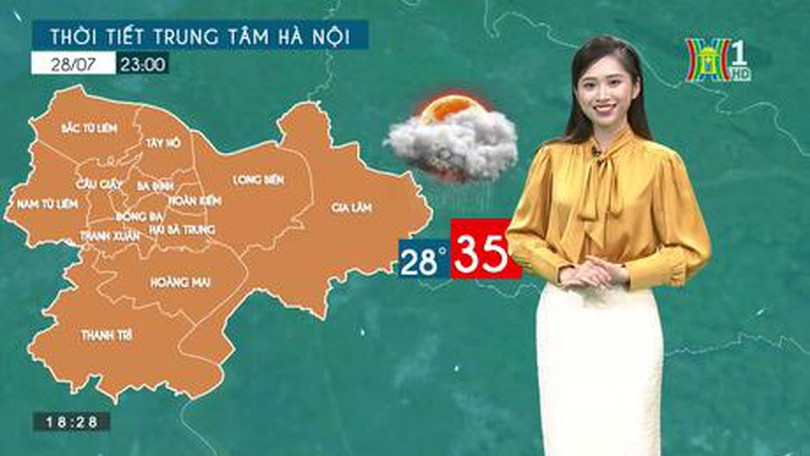 Dự báo thời tiết | 28/07/2023