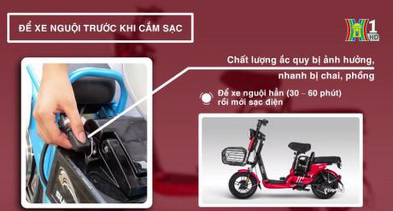 Những lưu ý khi sạc xe đạp điện
